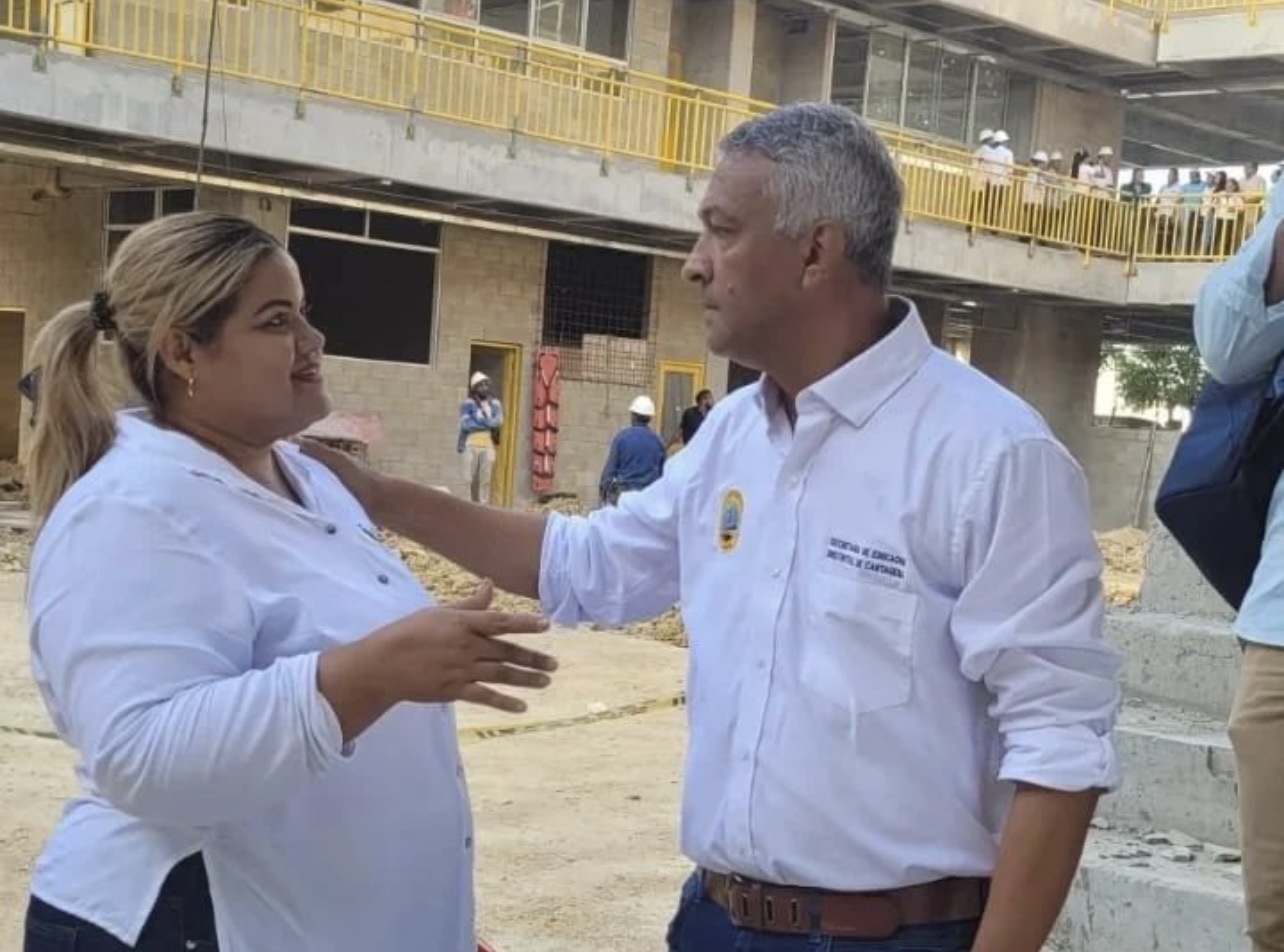 REVISIÓN DE OBRAS DE LA IE SAN FELIPE NERY HACE PERSONERÍA Y SECRETARÍA DE EDUCACIÓN